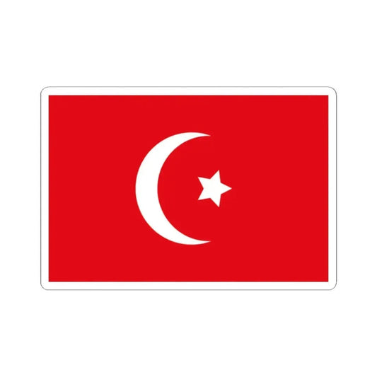 Flag of Egypt 1844-1867 (Egypt) STICKER Vinyl Kiss-Cut Decal 2 Inch White - The Sticker Space