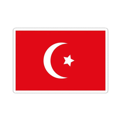 Flag of Egypt 1844-1867 (Egypt) STICKER Vinyl Kiss-Cut Decal 3 Inch White - The Sticker Space