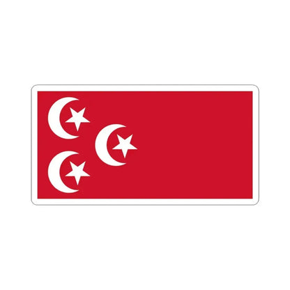 Flag of Egypt 1882-1922 (Egypt) STICKER Vinyl Kiss-Cut Decal 6 Inch White - The Sticker Space