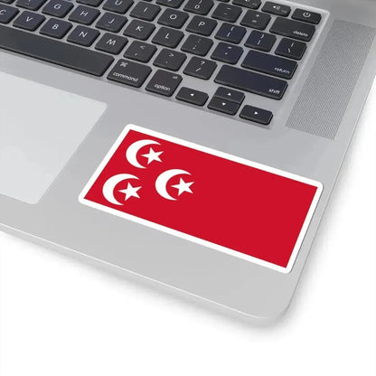 Flag of Egypt 1882-1922 (Egypt) STICKER Vinyl Kiss-Cut Decal - The Sticker Space