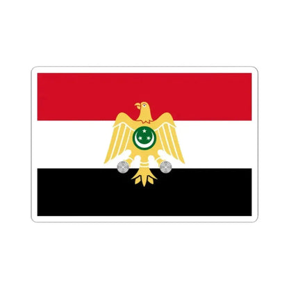 Flag of Egypt 1952-1958 (Egypt) STICKER Vinyl Kiss-Cut Decal 2 Inch White - The Sticker Space