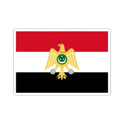 Flag of Egypt 1952-1958 (Egypt) STICKER Vinyl Kiss-Cut Decal 3 Inch White - The Sticker Space