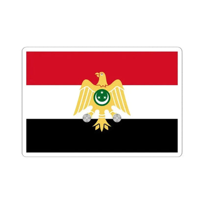 Flag of Egypt 1952-1958 (Egypt) STICKER Vinyl Kiss-Cut Decal 6 Inch White - The Sticker Space