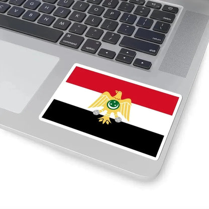 Flag of Egypt 1952-1958 (Egypt) STICKER Vinyl Kiss-Cut Decal - The Sticker Space