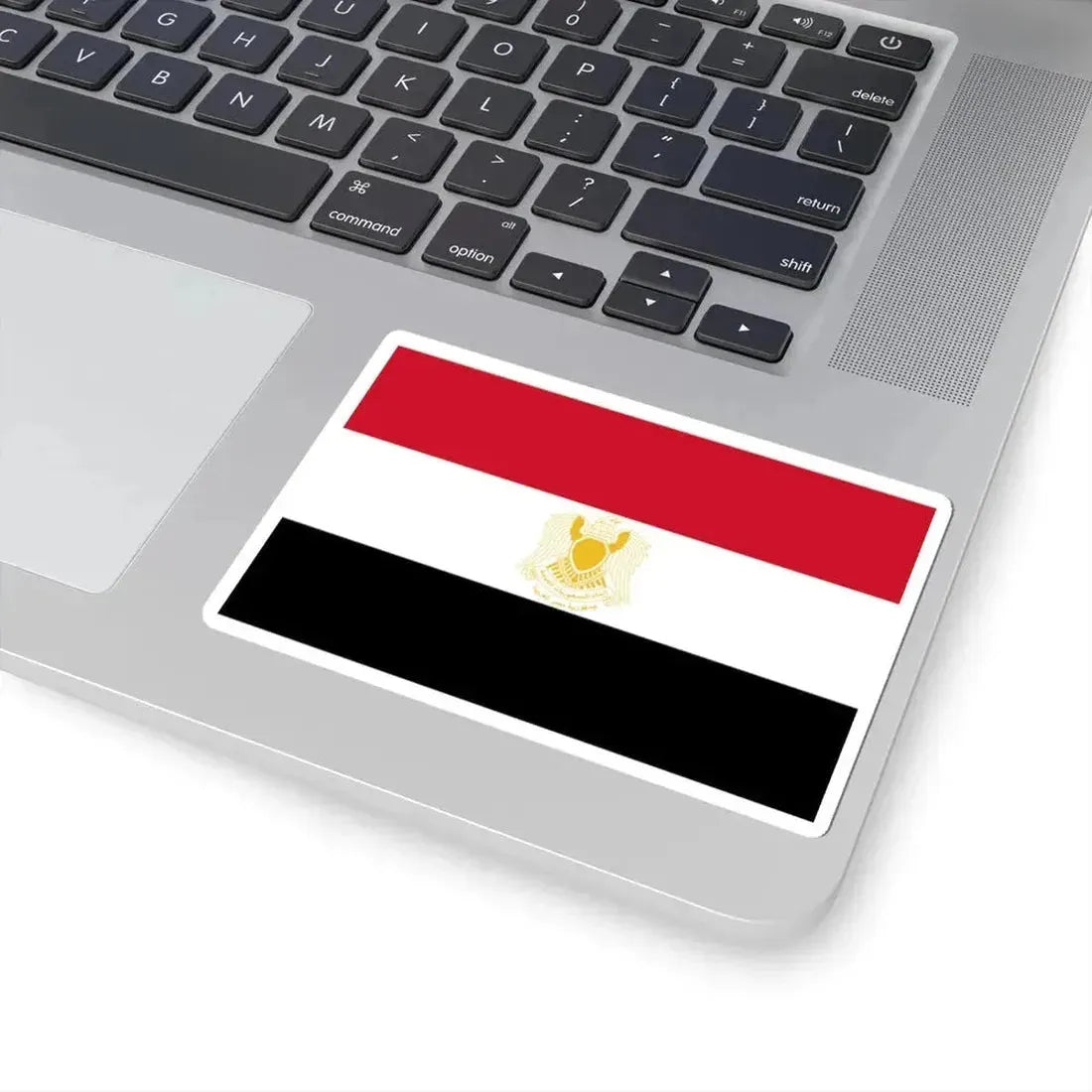 Flag of Egypt 1972-1984 (Egypt) STICKER Vinyl Kiss-Cut Decal - The Sticker Space