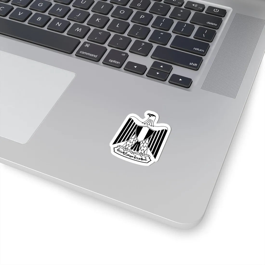 Flag of Egypt Coat of arms Black color (Egypt) (Coat of Arms) STICKER Vinyl Kiss-Cut Decal - The Sticker Space