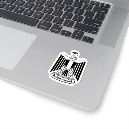 Flag of Egypt Coat of arms Black color (Egypt) (Coat of Arms) STICKER Vinyl Kiss-Cut Decal - The Sticker Space