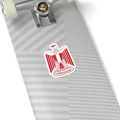 Flag of Egypt Coat of arms Red color (Egypt) (Coat of Arms) STICKER Vinyl Kiss-Cut Decal - The Sticker Space