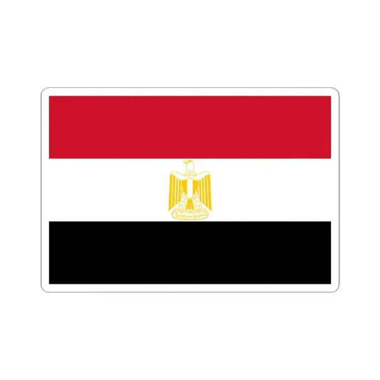 Flag of Egypt Coat of arms variant (Egypt) STICKER Vinyl Kiss-Cut Decal 2 Inch White - The Sticker Space