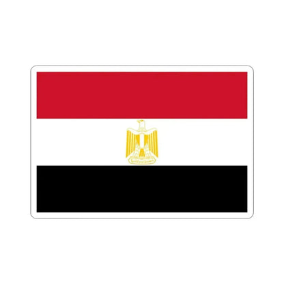 Flag of Egypt Coat of arms variant (Egypt) STICKER Vinyl Kiss-Cut Decal 3 Inch White - The Sticker Space