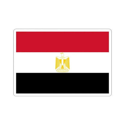 Flag of Egypt Coat of arms variant (Egypt) STICKER Vinyl Kiss-Cut Decal 4 Inch White - The Sticker Space
