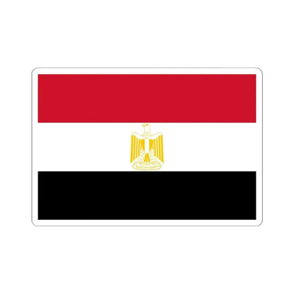 Flag of Egypt Coat of arms variant (Egypt) STICKER Vinyl Kiss-Cut Decal 6 Inch White - The Sticker Space