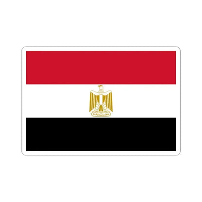 Flag of Egypt (Egypt) STICKER Vinyl Kiss-Cut Decal 2 Inch White - The Sticker Space