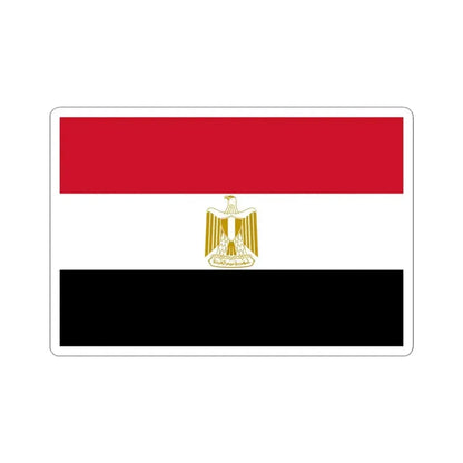 Flag of Egypt (Egypt) STICKER Vinyl Kiss-Cut Decal 3 Inch White - The Sticker Space