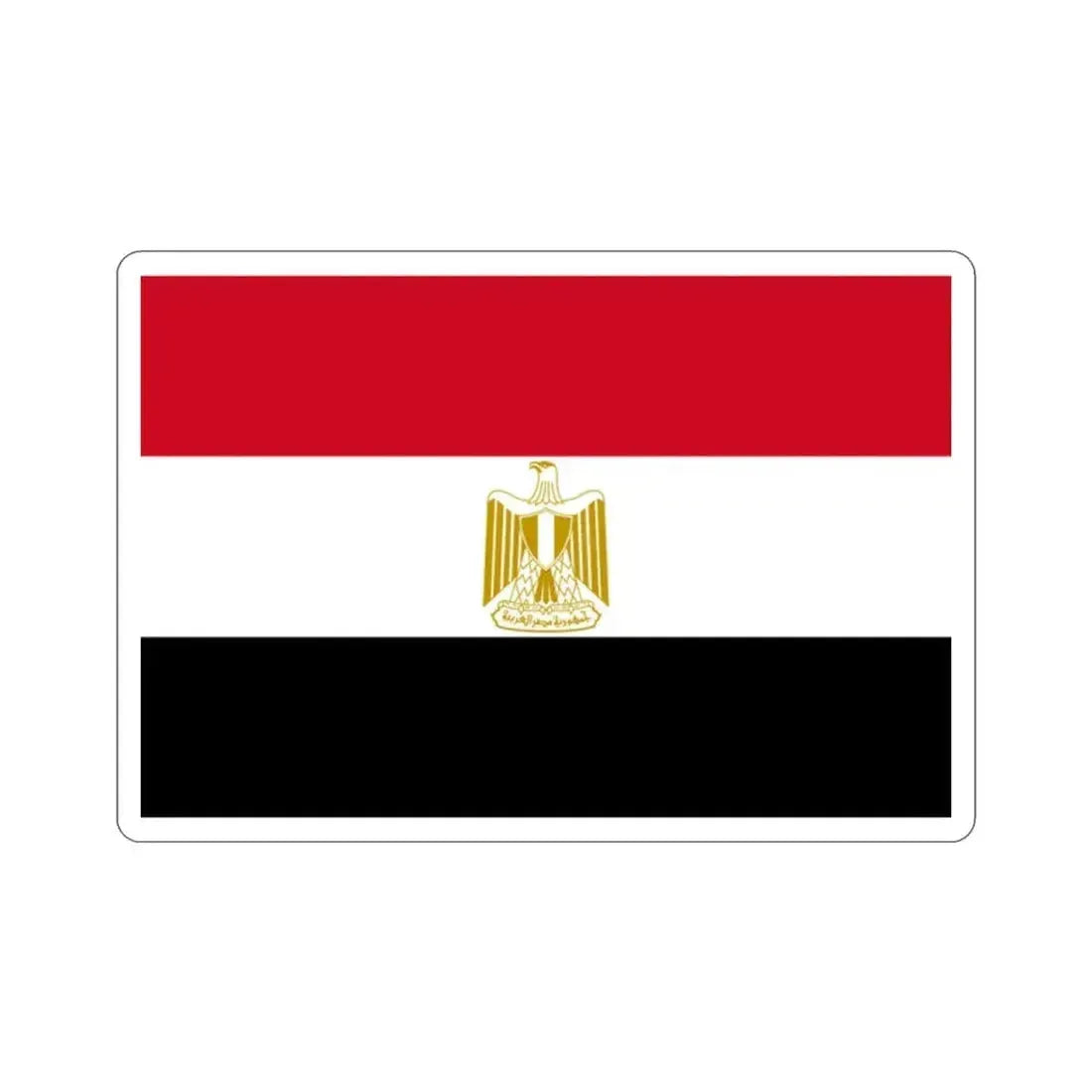 Flag of Egypt STICKER Vinyl Die-Cut Decal 2 Inch - The Sticker Space