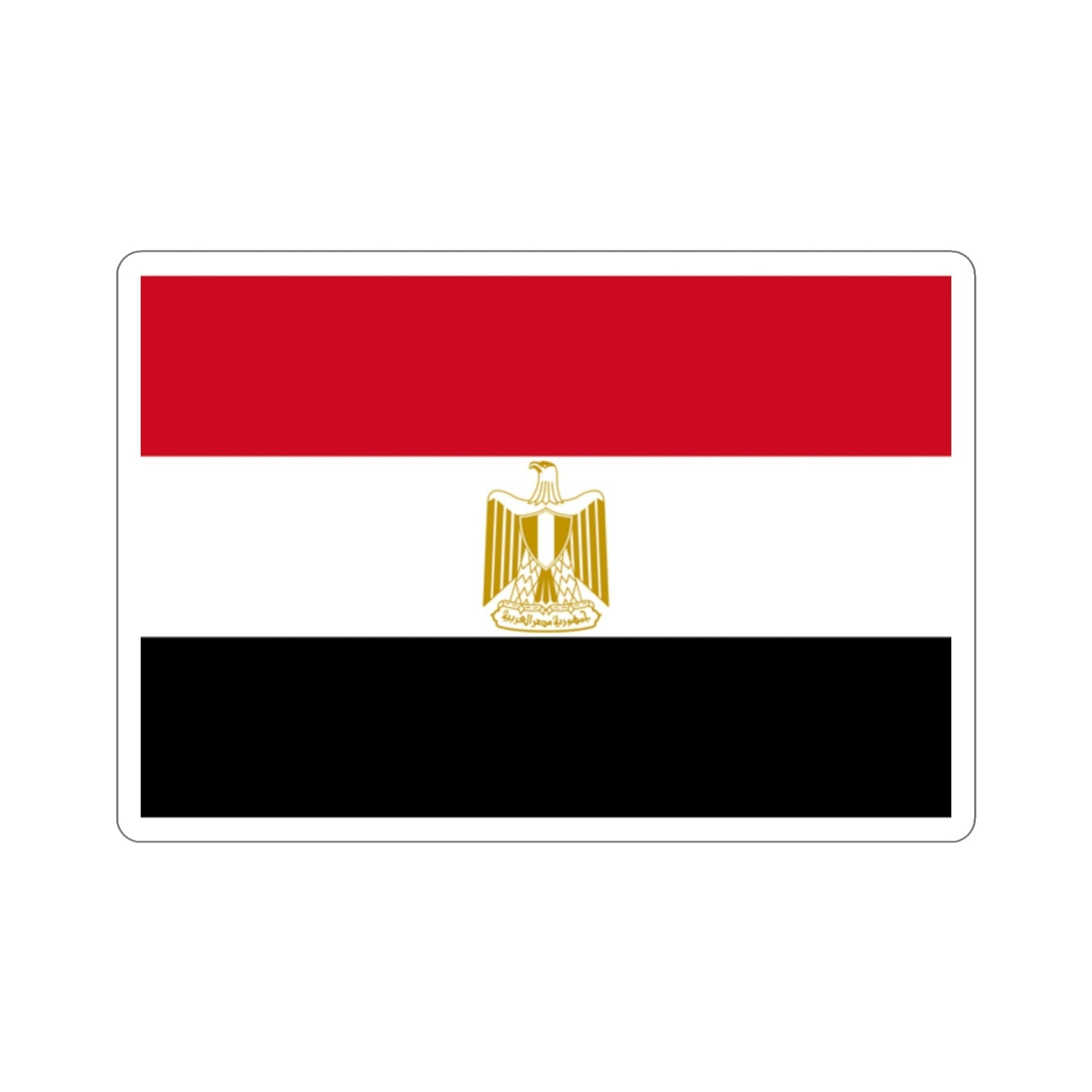 Flag of Egypt STICKER Vinyl Die-Cut Decal-2 Inch-The Sticker Space