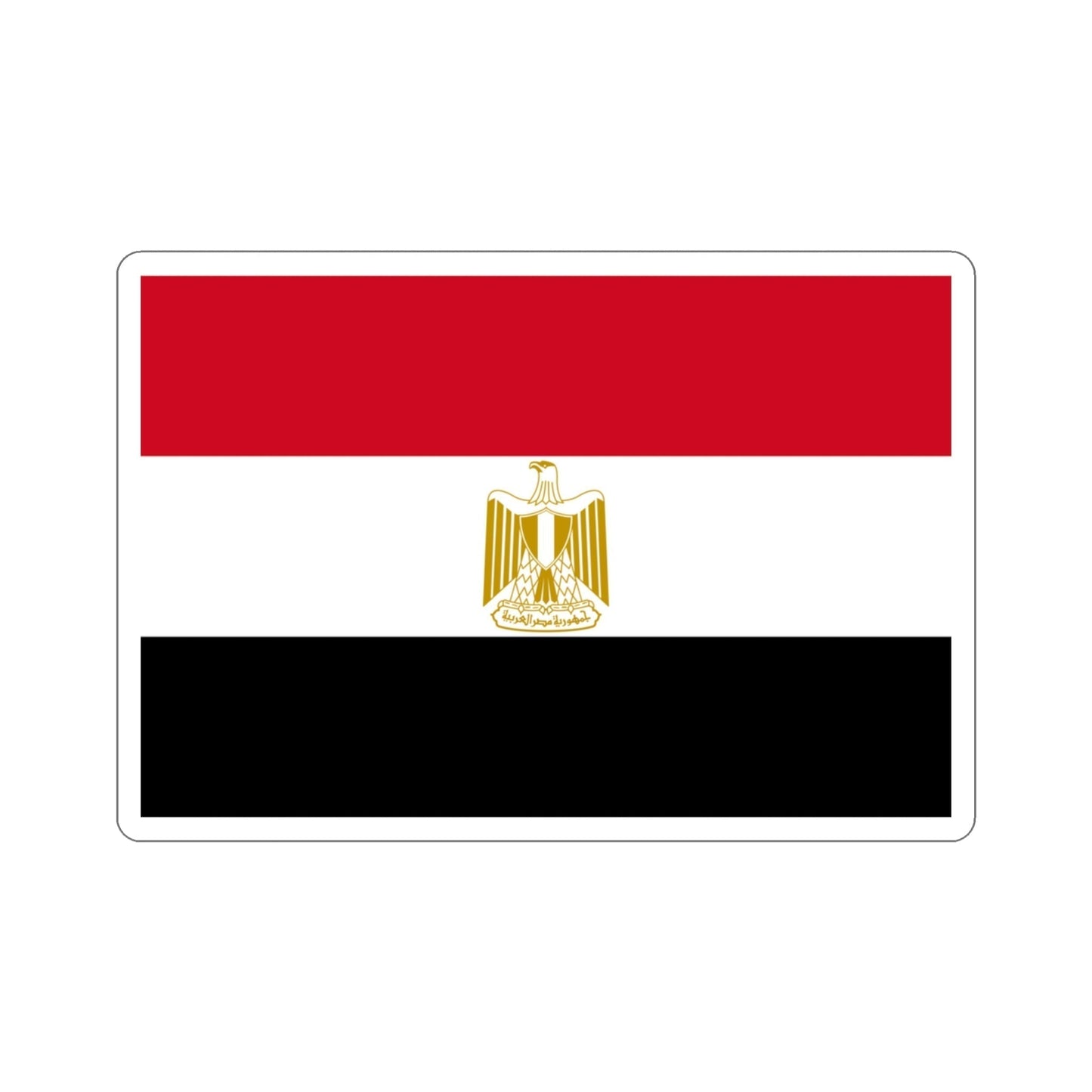 Flag of Egypt STICKER Vinyl Die-Cut Decal-3 Inch-The Sticker Space