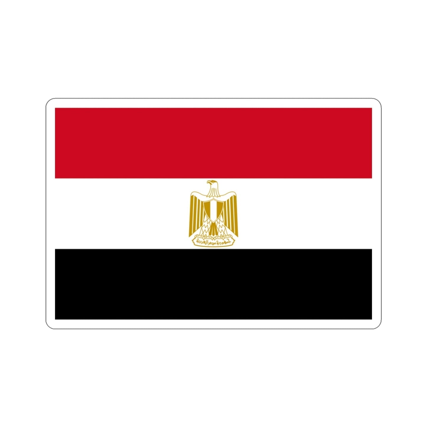 Flag of Egypt STICKER Vinyl Die-Cut Decal-3 Inch-The Sticker Space