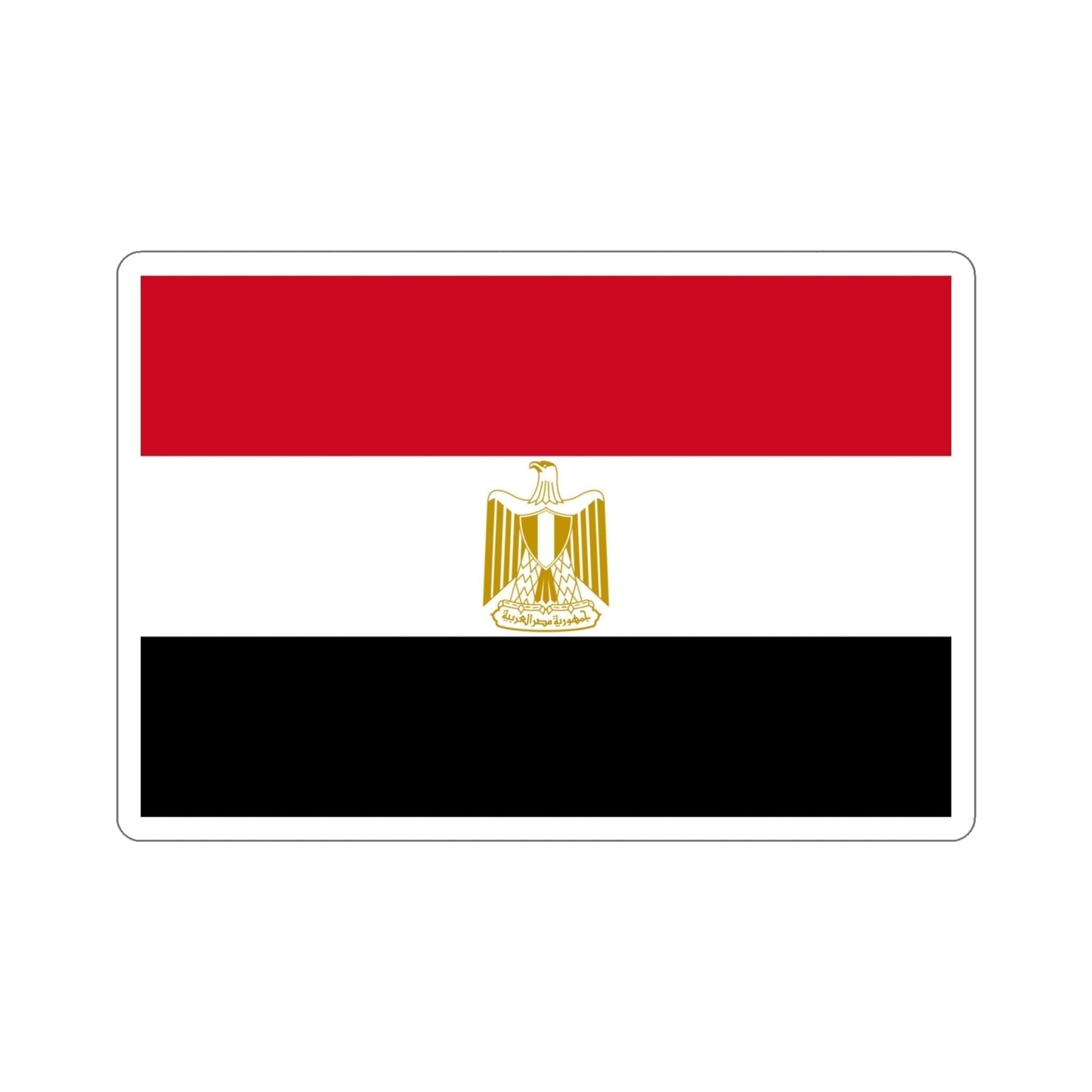 Flag of Egypt STICKER Vinyl Die-Cut Decal-4 Inch-The Sticker Space