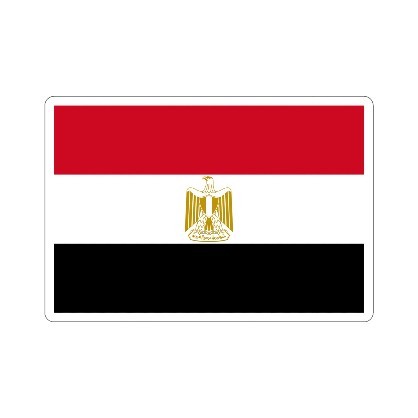 Flag of Egypt STICKER Vinyl Die-Cut Decal-5 Inch-The Sticker Space