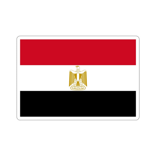 Flag of Egypt STICKER Vinyl Die-Cut Decal-6 Inch-The Sticker Space