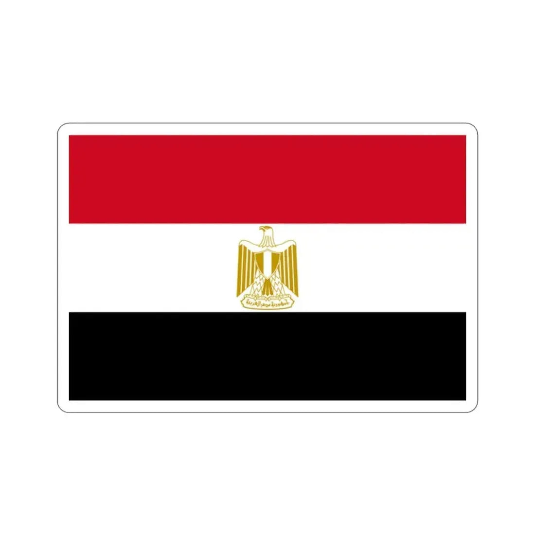 Flag of Egypt STICKER Vinyl Die-Cut Decal - The Sticker Space
