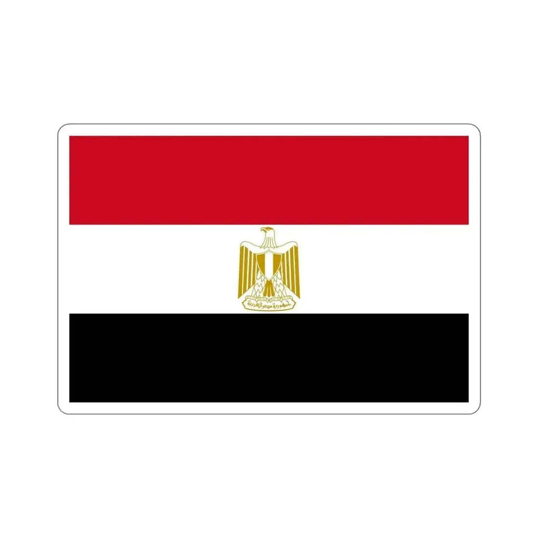 Flag of Egypt STICKER Vinyl Die-Cut Decal - The Sticker Space
