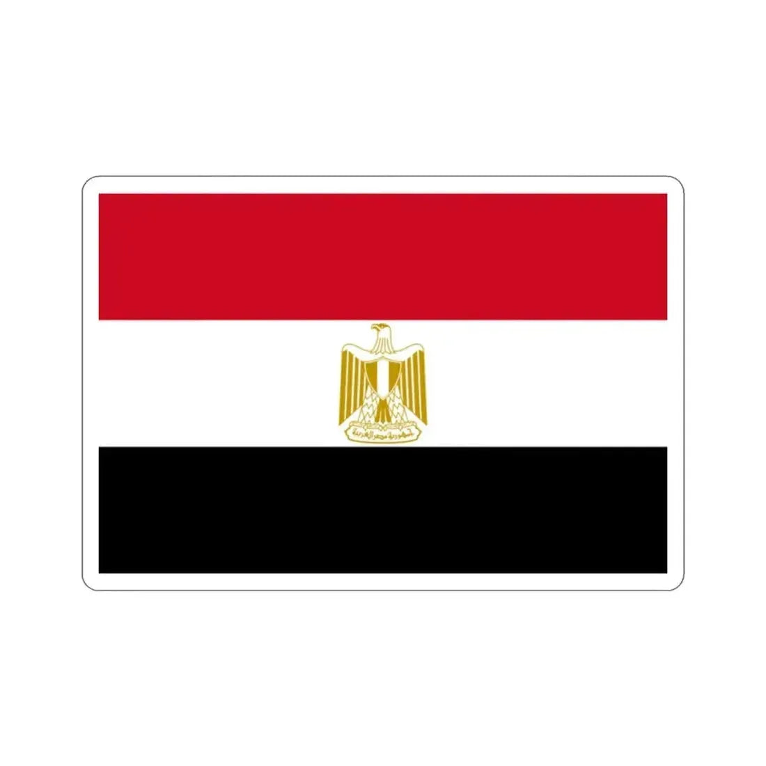 Flag of Egypt STICKER Vinyl Die-Cut Decal - The Sticker Space
