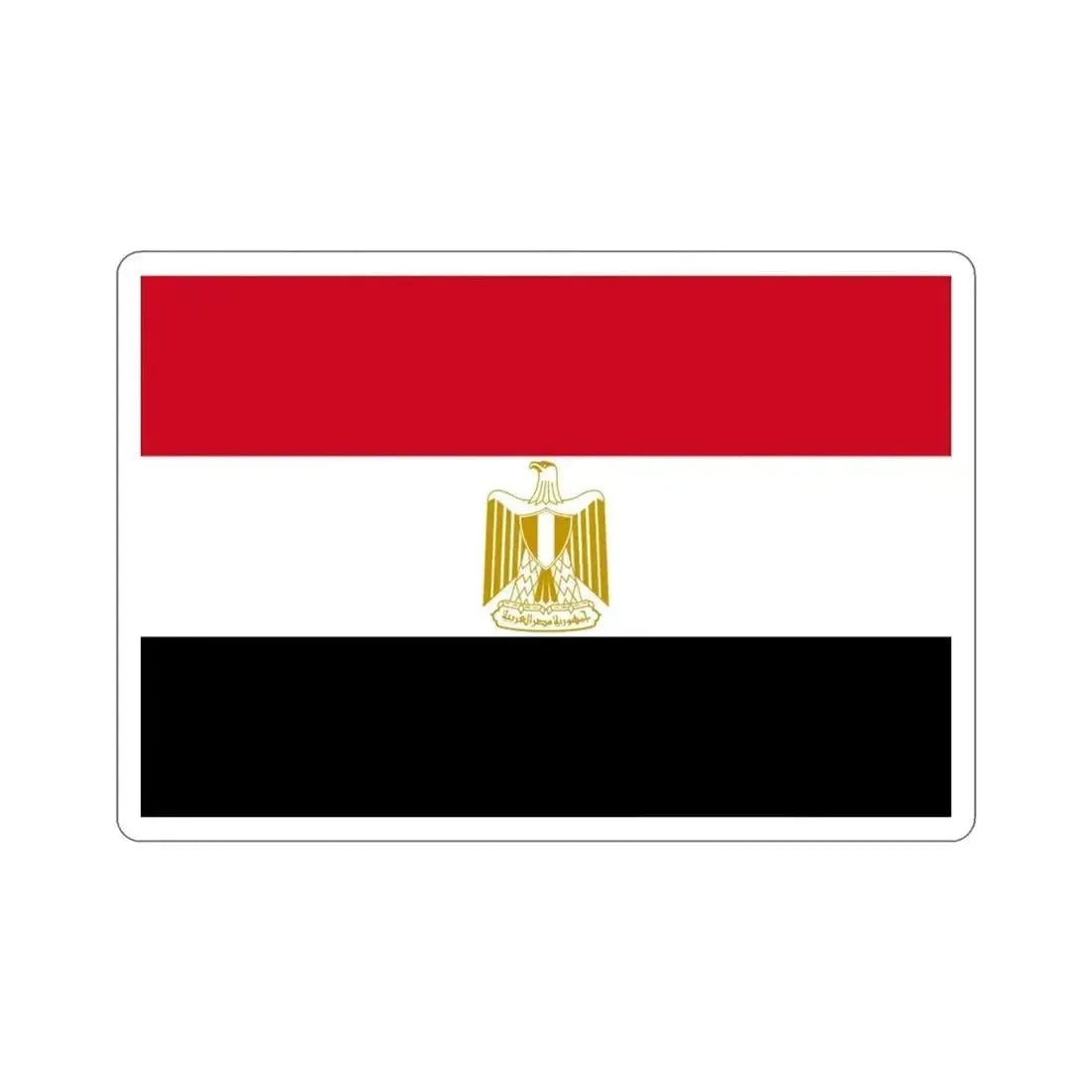 Flag of Egypt STICKER Vinyl Die-Cut Decal - The Sticker Space