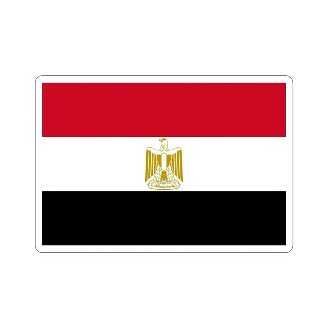 Flag of Egypt STICKER Vinyl Die-Cut Decal - The Sticker Space
