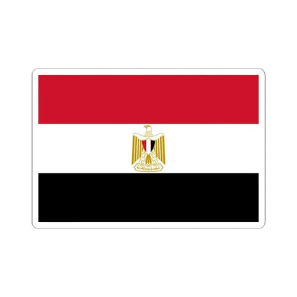 Flag of Egypt variant (Egypt) STICKER Vinyl Kiss-Cut Decal 2 Inch White - The Sticker Space