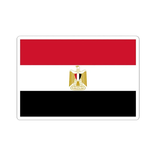 Flag of Egypt variant (Egypt) STICKER Vinyl Kiss-Cut Decal 2 Inch White - The Sticker Space
