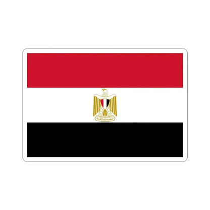 Flag of Egypt variant (Egypt) STICKER Vinyl Kiss-Cut Decal 3 Inch White - The Sticker Space