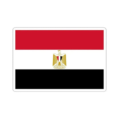Flag of Egypt variant (Egypt) STICKER Vinyl Kiss-Cut Decal 4 Inch White - The Sticker Space