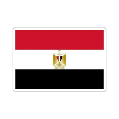 Flag of Egypt variant (Egypt) STICKER Vinyl Kiss-Cut Decal 6 Inch White - The Sticker Space