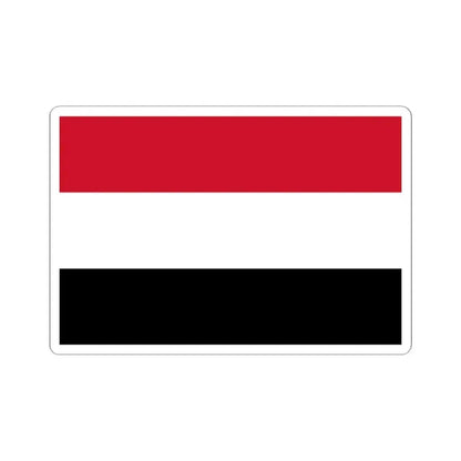 Flag of Egypt without eagle (Egypt) STICKER Vinyl Kiss-Cut Decal 2 Inch White - The Sticker Space