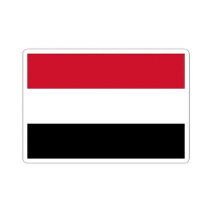 Flag of Egypt without eagle (Egypt) STICKER Vinyl Kiss-Cut Decal 3 Inch White - The Sticker Space