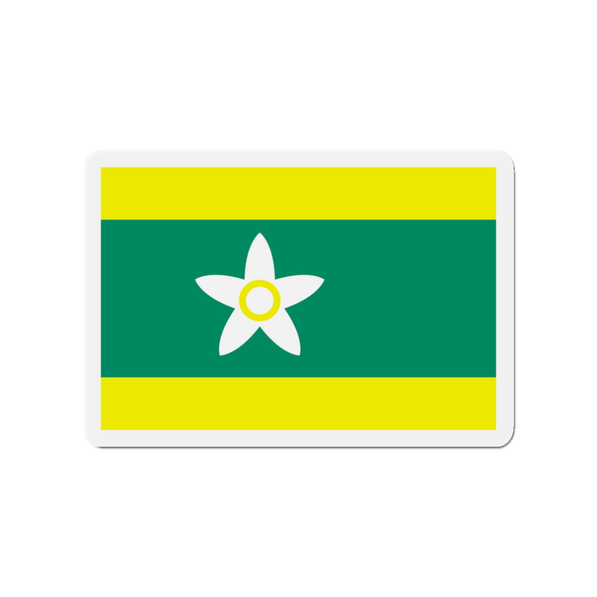 Flag of Ehime Prefecture Japan - Die-Cut Magnet-3" x 3"-The Sticker Space