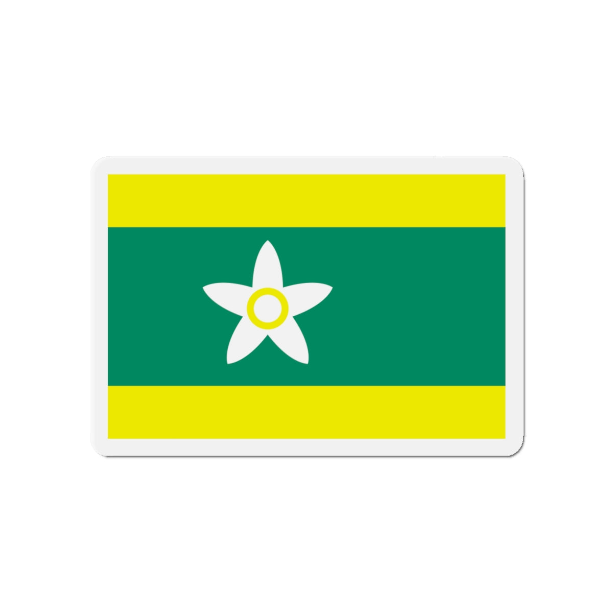 Flag of Ehime Prefecture Japan - Die-Cut Magnet-4" x 4"-The Sticker Space