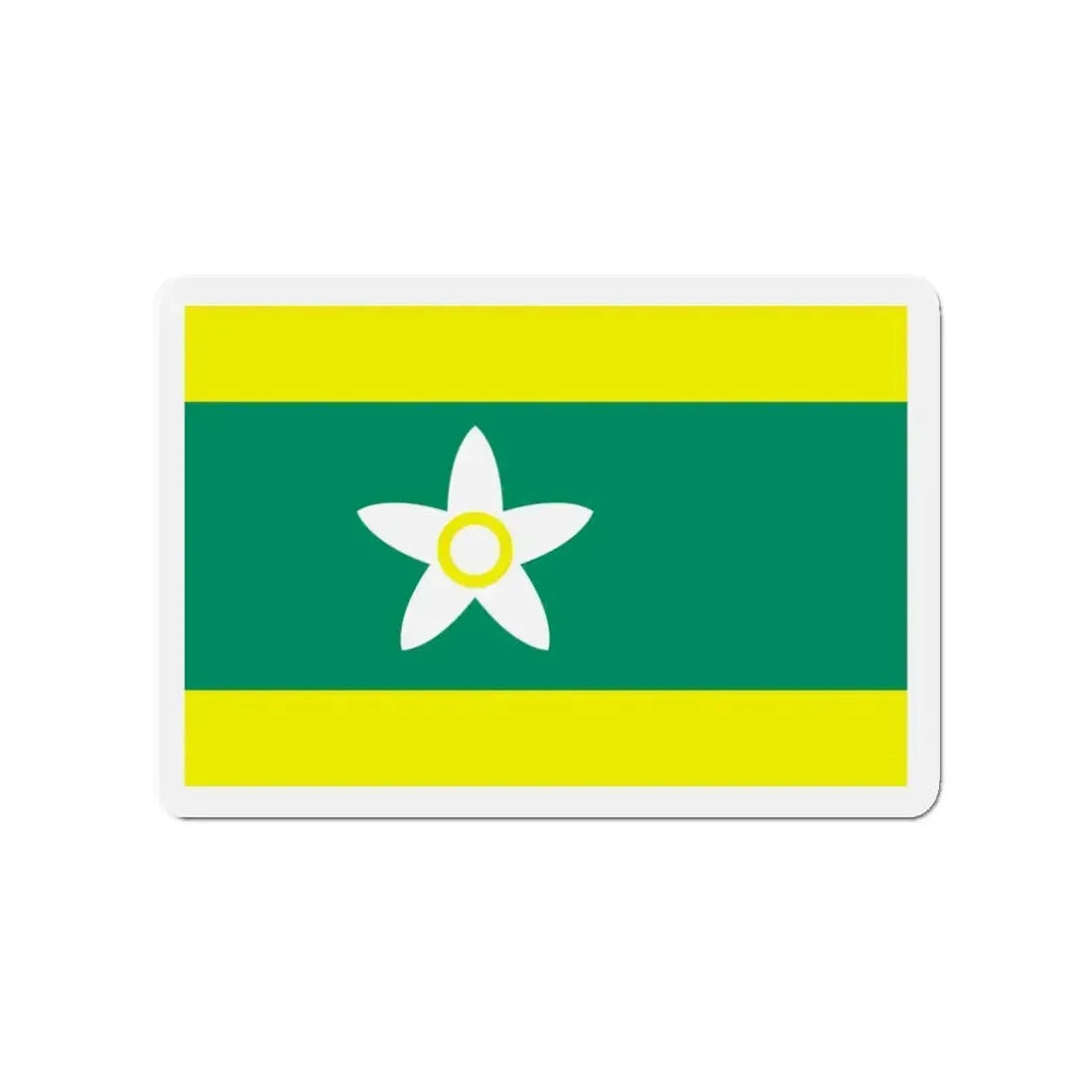 Flag of Ehime Prefecture Japan - Refrigerator Magnet 3 Inch - The Sticker Space