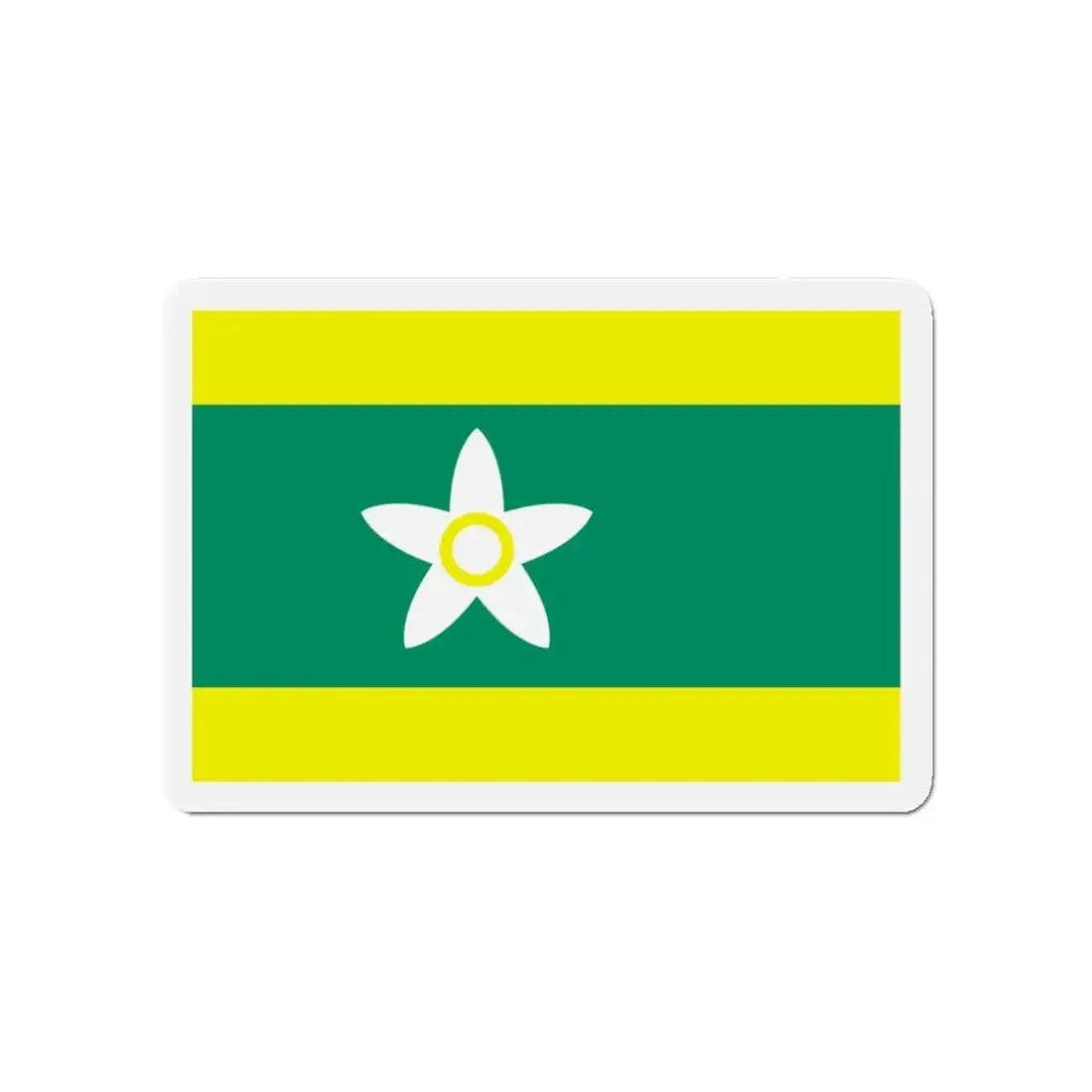 Flag of Ehime Prefecture Japan - Refrigerator Magnet 4 Inch - The Sticker Space