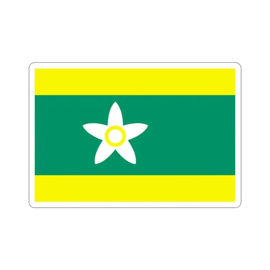 Flag of Ehime Prefecture Japan STICKER Vinyl Die-Cut Decal - The Sticker Space