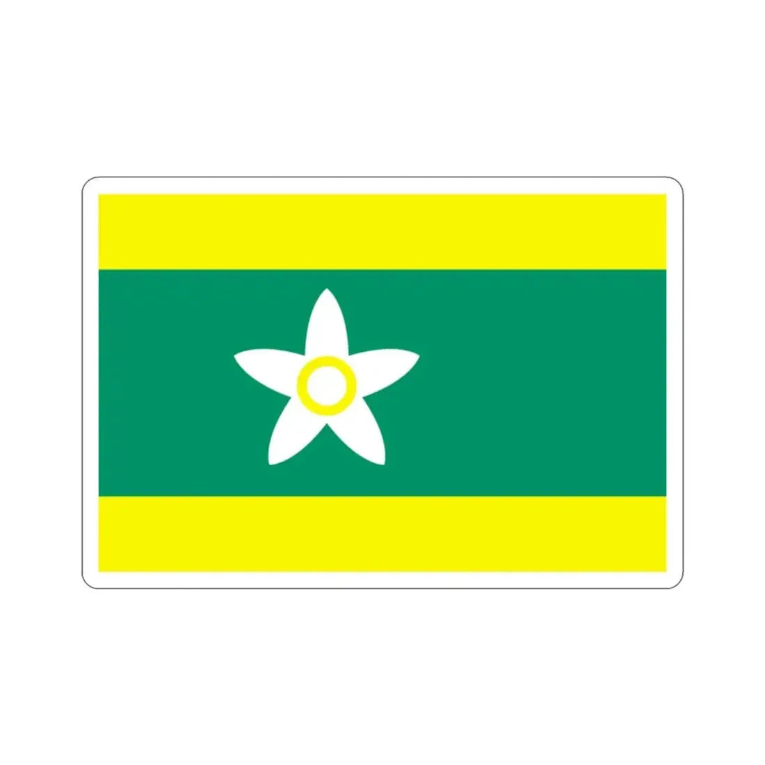 Flag of Ehime Prefecture Japan STICKER Vinyl Die-Cut Decal - The Sticker Space