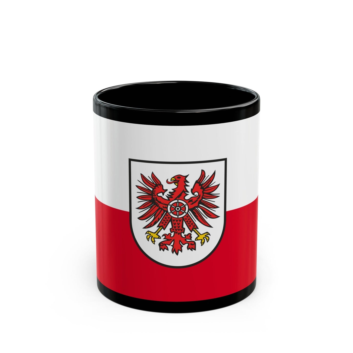 Flag of Eichsfeld Germany - Black Coffee Mug-11oz-The Sticker Space