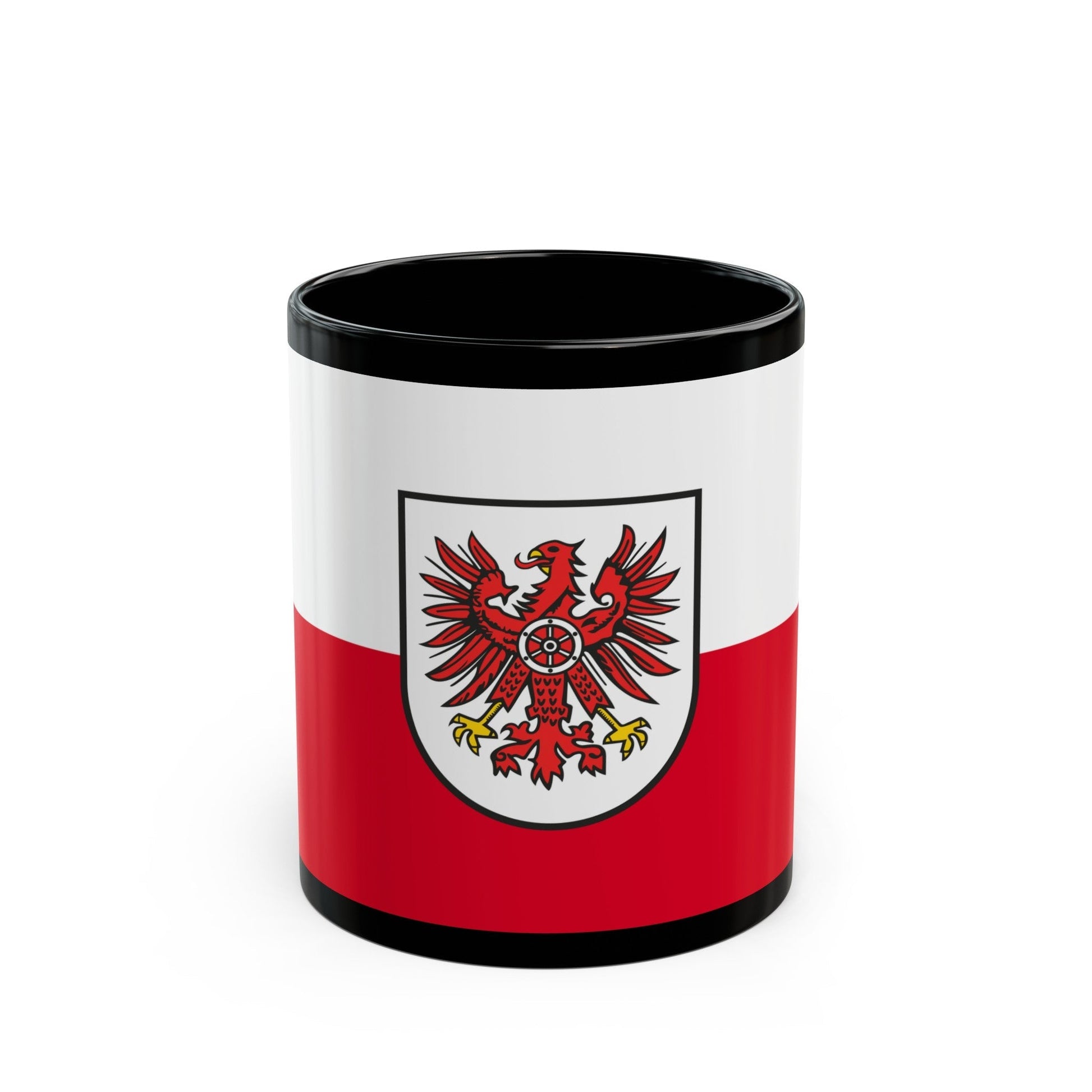 Flag of Eichsfeld Germany - Black Coffee Mug-11oz-The Sticker Space