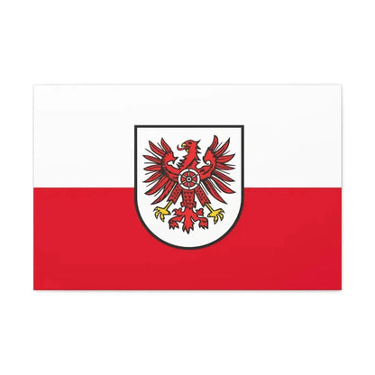 Flag of Eichsfeld Germany - Canvas Wall Art 30" x 20" 1.25" - The Sticker Space