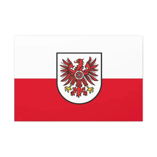Flag of Eichsfeld Germany - Canvas Wall Art 36" x 24" 1.25" - The Sticker Space