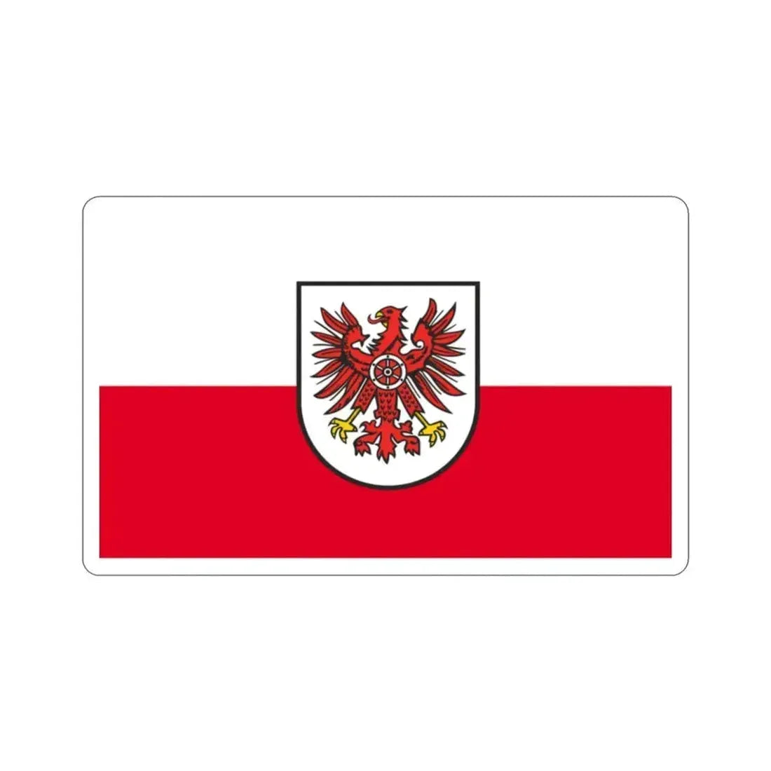 Flag of Eichsfeld Germany STICKER Vinyl Die-Cut Decal 2 Inch - The Sticker Space