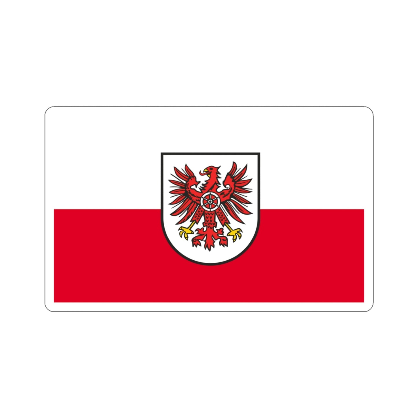 Flag of Eichsfeld Germany STICKER Vinyl Die-Cut Decal-3 Inch-The Sticker Space