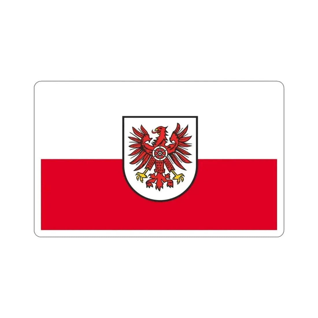 Flag of Eichsfeld Germany STICKER Vinyl Die-Cut Decal 4 Inch - The Sticker Space